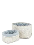 Cam Cam Copenhagen - Quilted Storage Basket, Set Of Two - Ocs - Caprice - Hoiukorvid - ONE SIZE