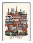 Martin Schwartz - Odense Small Poster - Linnad ja kaardid - A3