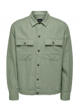 ONLY & SONS - Onskennet Ls Linen Overshirt Noos - Pealiss&auml;rgid - S