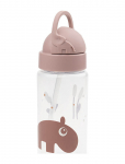 Done By Deer - Straw Bottle Ozzo Powder 350 Ml - S&ouml;&ouml;giaeg - &Oslash;6.5X H 20CM