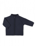 Smallstuff - Cardigan, Merino Wool W. Zipper, Navy - Fliisjakid - 92/98