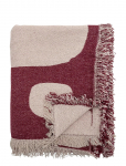 Bloomingville - Olica Throw, Red, Recycled Cotton - Tekid ja pleedid - 160X130CM
