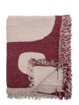 Bloomingville - Olica Throw, Red, Recycled Cotton - Tekid ja pleedid - 160X130CM