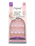 Depend Cosmetic - Salon Gel Rosa Kort Sq - Fake Nails - ONE SIZE