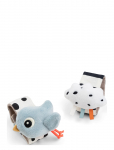 Done By Deer - H&aring;ndledsrangles&aelig;t 2 Stk. Happy Clouds Bl&aring; - Activity Toys - ONE SIZE