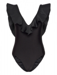 Malina - Paola Ruffled V-Neck Swimsuit - Ujumisriided - XS