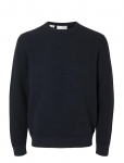 Selected - Slmross Ls Knit Structure Crew Neck Noos - &Uuml;mara kaelusega - M