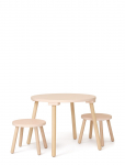 Kid's Concept - Stool And Table Set Apricot - Toolid ja taburetid - ONE SIZE