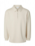 Selected - Slhrelax-Emanuel Soft Polo Zip Sweat Ex - Pikkade varrukatega - XL