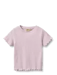 Wheat - Rib T-Shirt S/S Alicia - L&uuml;hikeste varrukatega - 98