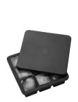 RIG-TIG - Rig-Tig Freeze-It Ice Cube Tray With Lid H 5 Cm Black - J&auml;&auml;alused - H:5CM