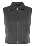 Monki - Sleeveless Twill Waistcoat - Vestid - 34