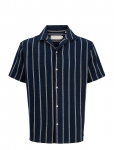 Jack & Jones - Jjecoba Stripe Resort Shirt Ss Sn - L&uuml;hikeste varrukatega s&auml;rgid - XXL