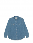 Nudie Jeans - Gunnar Light Used Denim Shirt Light Blue - Teksas&auml;rgid - X S