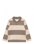 Hummel - Hmlmini Loose Stripe Polo Shirt - Pikkade varrukatega polos&auml;rgid - 110