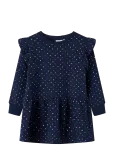 Name It - Nmfoeana Ls Swe Dress Bru Pb - Pikkade varrukatega vabaajakleidid - 110