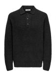 ONLY & SONS - Onsdale Rlx Ls Polo Knit Noos - Pikkade varrukatega kootud polos&auml;rgid - XXL