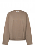Monki - Long-Sleeved Cotton T-Shirt - Pikkade varrukatega - S