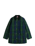 Tommy Hilfiger - Long Check Waxed Barn Coat - Tepitud jakid - L