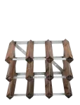 The Swedish Wine Rack Factory - 9 Bottle Winerack Assembled Dark Wood - Riiulid - ONE SIZE