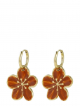 Bud To Rose - Calista Enamel Earring Brown/Gold - Rippuvad k&otilde;rvar&otilde;ngad - ONE SIZE