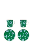 Marimekko Home - Unikko Breakfast Set 4Pcs - V&auml;ikesed taldrikud - ONE SIZE