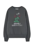 THE ANIMALS OBSERVATORY - Flowers Dark Frey Bear Sweatshirt - Dressipluusid - 10 Y