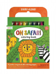 Ooly - Crayons And Colouring Book - Safari - Carry Along - V&auml;rvimis- ja meisterdamisraamatud - ONE SIZE