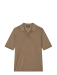 Mads N&oslash;rgaard - Cotton Lino Theo Polo Knit - L&uuml;hikeste varrukatega - S