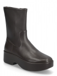 FitFlop - F-Luma Stretch Leather Demi-Wedge Mid-Calf Boots - Madala kontsaga poolsaapad - 39