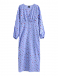 Lindex - Long-Sleeved Midi Dress In Seersucker - P&otilde;lveni ja midi - XL