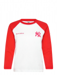 Sporty & Rich - Yankees Serif Baseball Tee - Pikkade varrukatega - XS