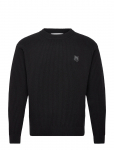 Maison Kitsune - Fox Head Wool Ribbed Jumper - &Uuml;mara kaelusega - XL