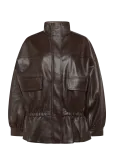 Gina Tricot - Frill Pu Jacket - Nahk - XL