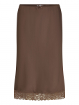 Monki - Satin Lace Midi Skirt - P&otilde;lveni ja midiseelikud - XS