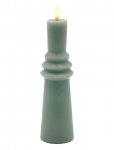 Sirius Home - Nordisk Skulptur, Sille Ringet &Oslash;6X22 Cm, Sandy Green - LED-k&uuml;&uuml;nlad - ONE SIZE