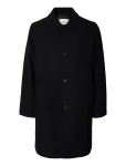 Selected - Slmronnie Wool Blend Car Coat Noos - Villased mantlid - S