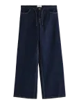 Lindex - Wide Denim Trousers With Regular Waist - Laiad teksad - 128