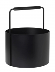 Blomus - Firewood Basket - 45 Cm, &Oslash; 35 Cm - Ashi - Black - Tuleasemed - L 37.1CM