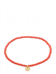 Pilgrim - Indie Bracelet Peach, Gold-Plated - P&auml;rlitega k&auml;ev&otilde;rud - ONE SIZE