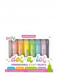 Ooly - 3D Effect Craft Paint 8 Pcs - Dot-A-Lot Pearlescent - V&auml;rvid - ONE SIZE