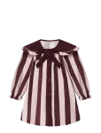 Fliink - Dolly Stripe Collar Dress - Pikkade varrukatega vabaajakleidid - 104