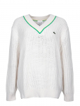 Lacoste - V-Neck Striped Tennis Sweater - Džemprid - L