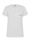 Maison Kitsune - Tee-Shirt Tricolor Fox Patch - L&uuml;hikeste varrukatega - XL