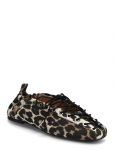 Ganni - Lace Up Ballerina Denim Print - Baleriinad - 40