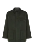 Calvin Klein - Ls Melton Wool Blend Car Coat - Villased mantlid - S
