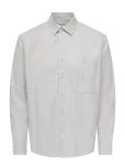 ONLY & SONS - Onsfrome Ls Shirt Rlx Frml - Triibulised s&auml;rgid - XS