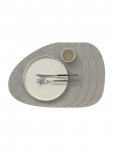 LIND DNA - 4-Set D&aelig;kkeserviet Curve L Hippo - Lauamatid - 37X44CM