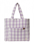 Fabelab - Quilted Tote Bag - Lilac Checks - Kandekotid ja v&auml;ikesed kotid - 50X39CM