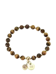 Bud To Rose - Beverly Bracelet Tiger Eye/Gold - P&auml;rlitega k&auml;ev&otilde;rud - ONE SIZE